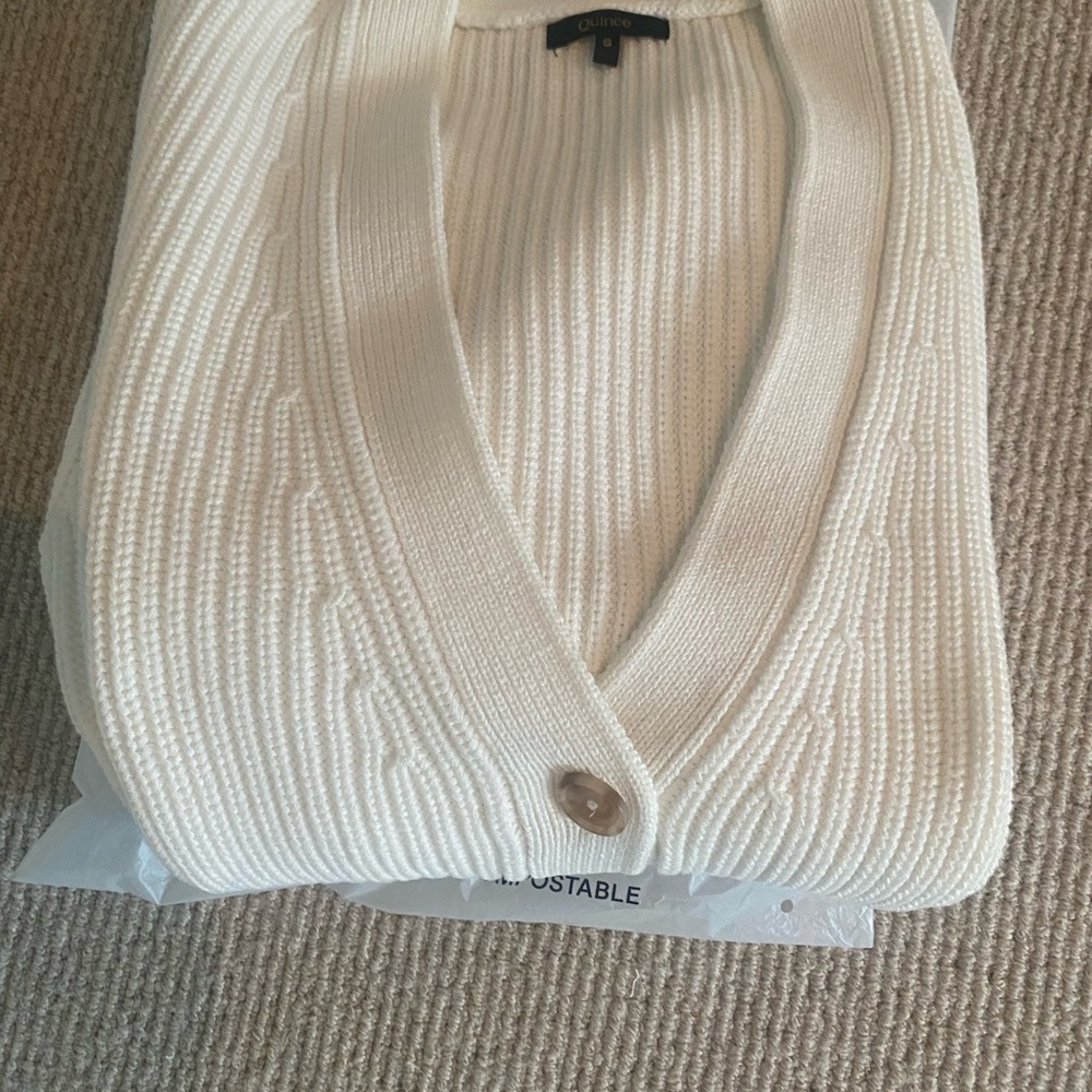 Quince boyfriend 100% Cotton Cardigan